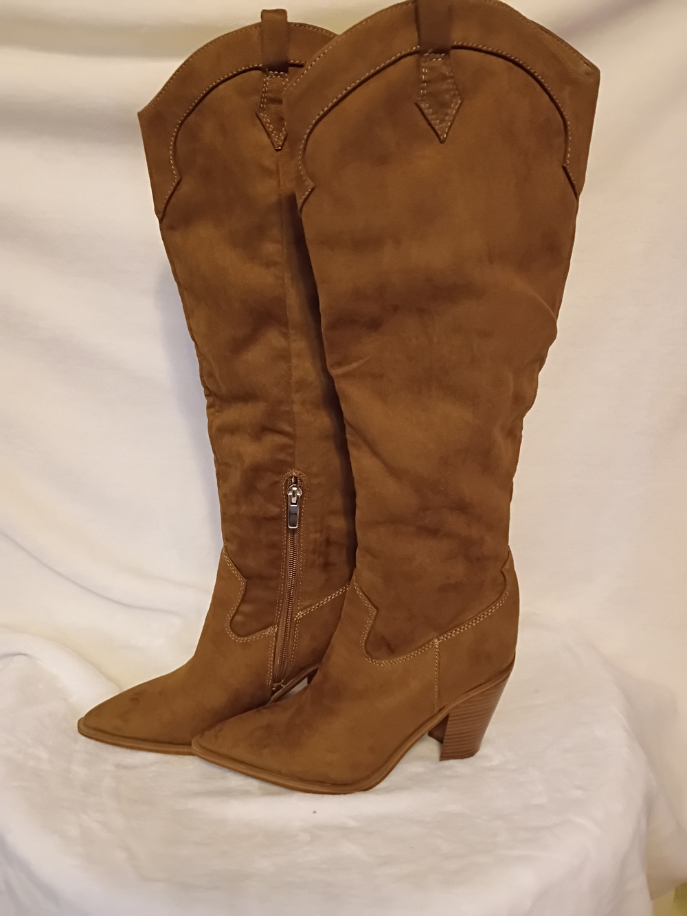 Nine West Tall Suede Over-the-Knee Boots - Brown